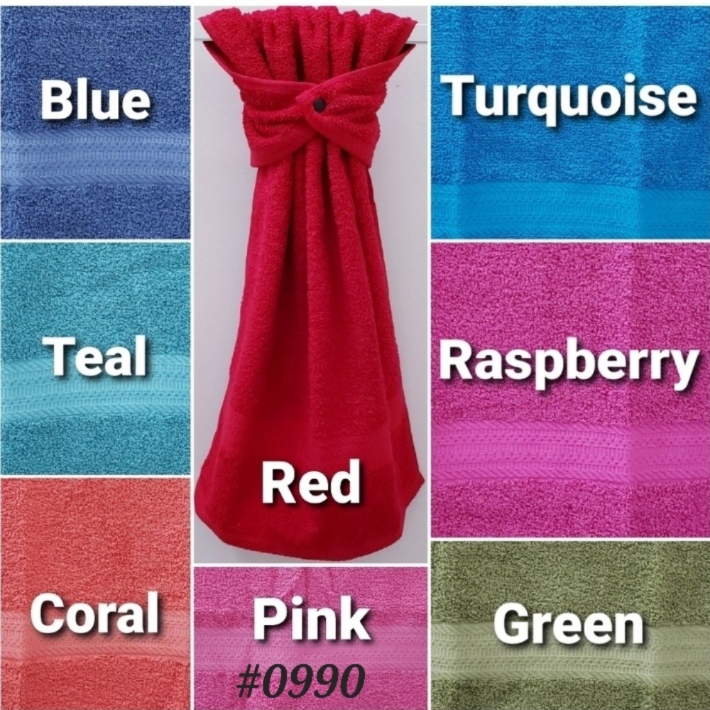 ❤️NEW!❤️ #0990 ■Hang'N'Snap HAND Towel *8 colors 🤍Select snap
